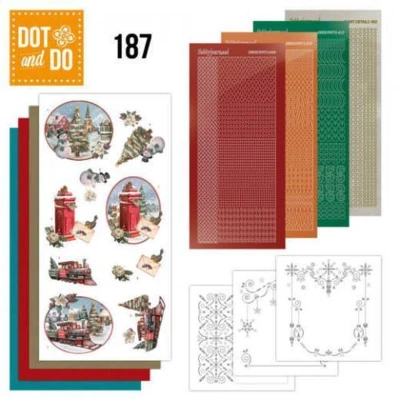 Afbeelding van Nr. 187 Dot and Do Christmas Train Nostalgic by Amy Design