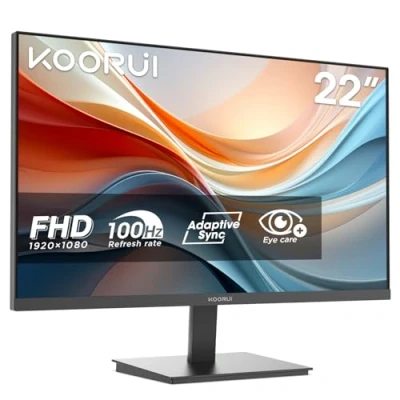 Afbeelding van KOORUI E2212F 22 Pouces Ecran PC, FHD 1920 x 1080 100Hz Moniteur, Adaptive Sync HDMI 1.4, Eye Care, inclinable de 5 à 15, VESA 100 100mm