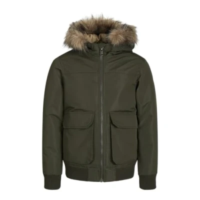 Afbeelding van JACK &amp; JONES JUNIOR bomberjack winter JJECONSTRUCT donkergroen
