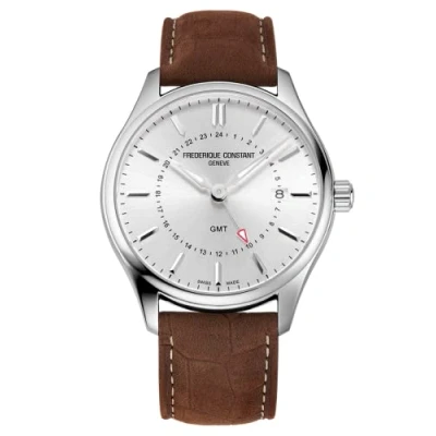 Afbeelding van Frédérique Constant Classics FC 252SS5B6 Horloge Leer Bruin Ø 40 mm