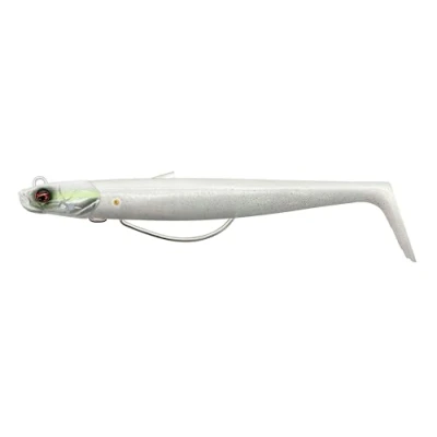 Afbeelding van Savage Gear Sandeel V2 Weedless White Pearl Silver 11.5cm (22g) (2+1) Shad