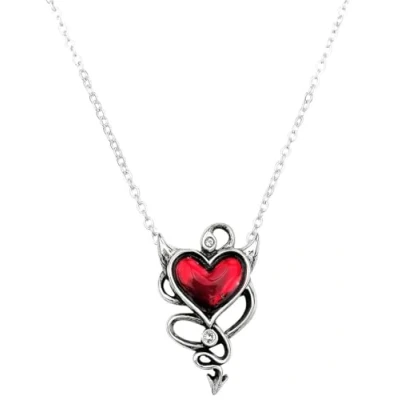 Afbeelding van Alchemy Gothic Ketting DEVIL HEART Zilverkleurig