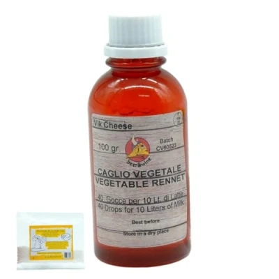Afbeelding van Stremsel 100ml + Gratis calciumchloride Vegetarisch Stremsel, Microbilologisch Voor alle Soorten Kaas