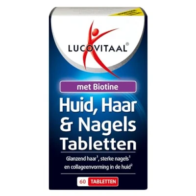 Afbeelding van 3x Lucovitaal Huid Haar Nagels met Biotine 60 tabletten