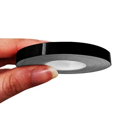 Afbeelding van 4R Quattroerre.it 10482 Trim Strepen zelfklevende strips voor auto&#039;s, zwart, 7 mm x 10 mt