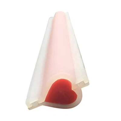 Afbeelding van Hartvormige Siliconen Mal Buis Kolom Handgemaakte Zeep Maken Mould Levert Diy Tool Kaars Chocolade Cake Mousse Brood Bakken Tools (Hart)