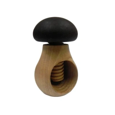 Afbeelding van Wooden World Notenkraker gemaakt van natuurlijk beukenhout ZEER SOLID bruine paddenstoel