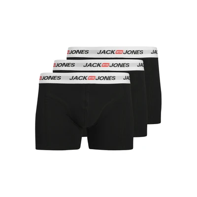 Afbeelding van JACK &amp; JONES Boxershorts &#039;JACCORP&#039; rood / zwart wit