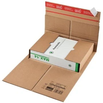 Afbeelding van Colompac Verzenddoos 350x320x80 mm Bruin per 20