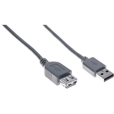 Afbeelding van Verlengkabel USB 2.0 A en grijs eco 0,6 m