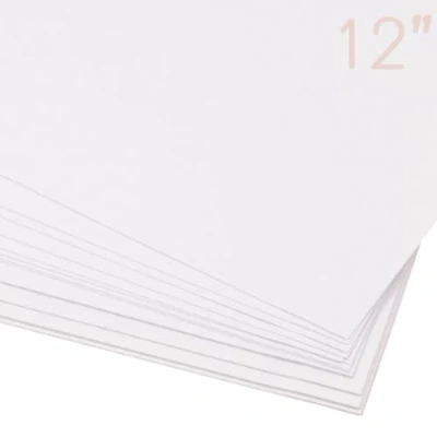 Afbeelding van Craftelier Verpakking met 25 dubbelzijdige dozen, ideaal materiaal voor kaarten, scrapbooking en knutselwerk, gewicht 250 g/m², afmetingen 30,5 x cm, wit