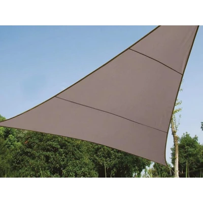 Afbeelding van Schaduwdoek driehoek Perel 5 x meter (Waterafstotend, Taupe)
