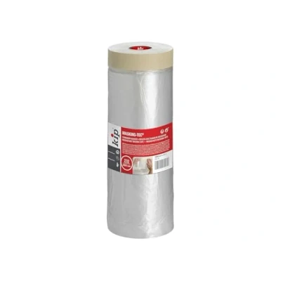 Afbeelding van kip Tape 232 25 fijncrêpemasker, afdekfolie met afplakband voor het schilderen en lakken, bescherming tegen kleurvlekken, 2600 mm x m