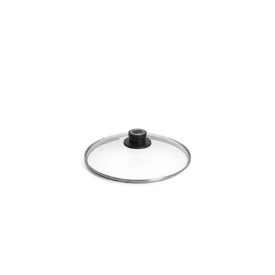 Afbeelding van Woll Deksel van veiligheidsglas, rond, diameter 26 cm, dekselknop met permanente ontluchting, roestvrijstalen rand, transparant, ovenvast tot 250 graden