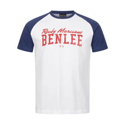 Afbeelding van Benlee Normale Passform Everet Tshirt print, Heren, Maat: 3XL, White navy red