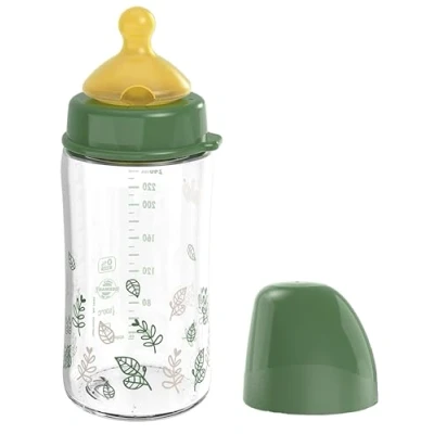 Afbeelding van Cherry green fles 240 ml groen glas