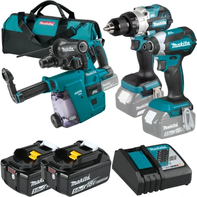 Afbeelding van Makita 18 V Combiset Voor Allround Tot Zwaar Boor En Schroefwerk DLX3154TX1
