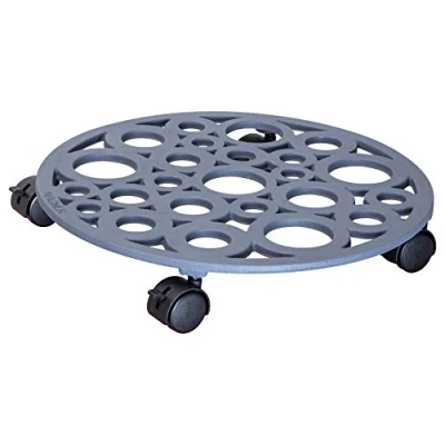 Afbeelding van WAGNER plantenroller ANTIEK Ø 29 cm I &amp; bloemenroller voor buitenbereidingen (Ø) 38 x (H) 6,4 leigrijs