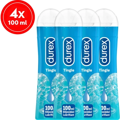 Afbeelding van Durex Glijmiddel Play Pleasure Gel Tingle 100ml x4
