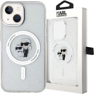 Afbeelding van iPhone 15 Plus Backcase hoesje Karl Lagerfeld Effen Transparant TPU (Zacht)