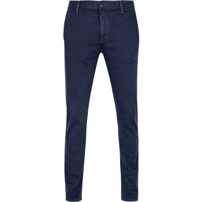 Afbeelding van Alberto Rob T400 Dynamic Chino Donkerblauw maat W 30 L 34 Heren met Slim fit Pasvorm Super stretch