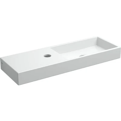 Afbeelding van Fontein Clou Mini Wash Me 56x19x6cm Keramiek Glans Wit (Met Kraangat Links)