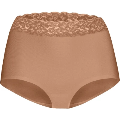 Afbeelding van ten Cate Secrets HIGH Waist MET KANT Slip, Dames, Maat: 36, Hazelnut