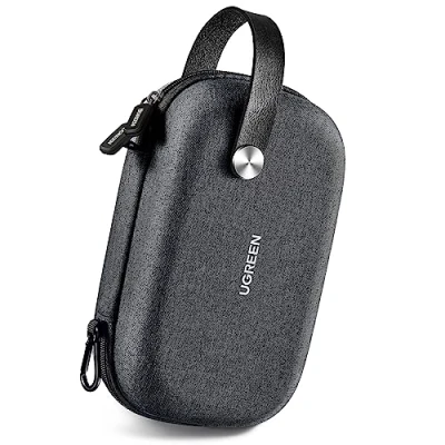 Afbeelding van UGREEN Kabel Tassen Elektronische Opbergtas Accessoires Tas Dubbele Laag Ritssluiting Waterdicht Schokbestendig voor Oplader Hub Powerbank Switch, enz. (Zwart)
