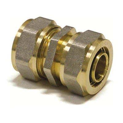 Afbeelding van Pipetec Schroeffitting koppeling overgang 16x2 mm connector voor meerlaagse composietbuis, DVGW, UBA conform, tot max. 100 C