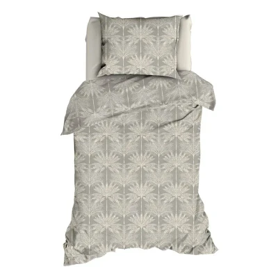 Afbeelding van Dekbedovertrek Satin d&#039;or Palmyra Khaki Satijn 140 x 200 / 220 cm 1 Persoons