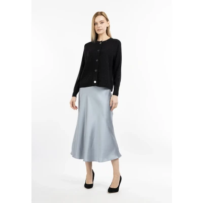 Afbeelding van Dreimaster Klassik Dames Cardigan Met Knopen SCHMUDDELWEDDA XS/S / Zwart 80% Viscose 20% Nylon