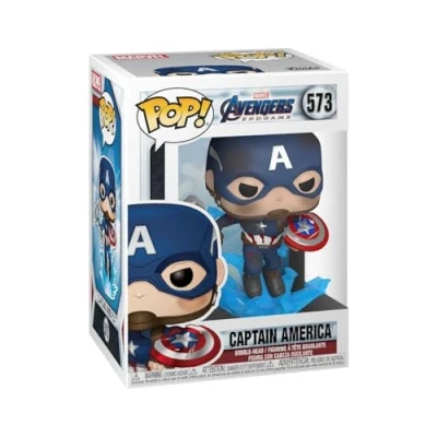 Afbeelding van Funko Pop! Marvel Avengers: Endgame Captain America (with Broken Shield &amp; Mjolnir) (PS4//xbox_one/)