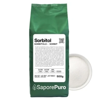 Afbeelding van Saporepuro Sorbitol poeder 500 gr alternatieve suiker met een lage glycemische index
