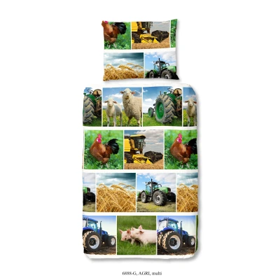 Afbeelding van Good Morning Kinderdekbedovertrek &quot;tractor&quot; Multi (140x200 cm) Katoen