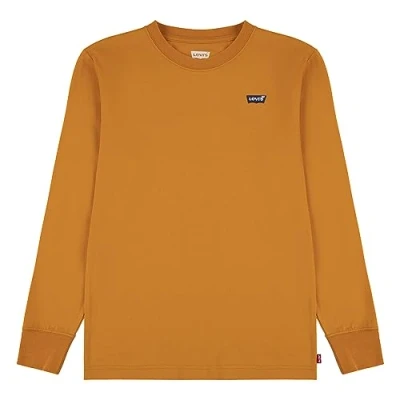 Afbeelding van Levi&#039;s Kids LVB LS Graphic Tee 9EC706 T shirt, voor jongens, Desert Sun, 10 jaar, Jaar
