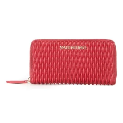 Afbeelding van VALENTINO Portemonnee Frequency Re Zip Around Wallet Rosso Scuro Donkerrood