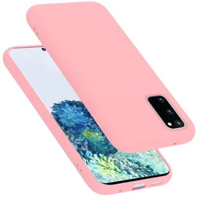 Afbeelding van Cadorabo Hoesje geschikt voor Samsung Galaxy S20 in LIQUID ROZE Beschermhoes gemaakt van flexibel TPU silicone Case Cover