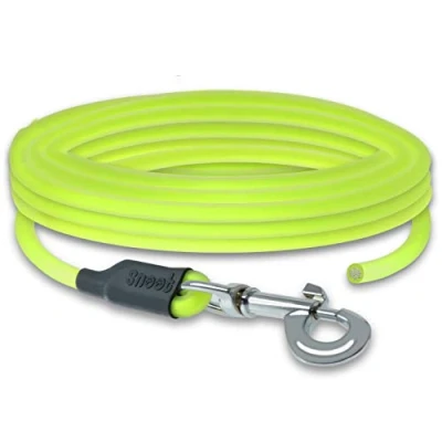 Afbeelding van 10m ronde riem, sleepriem, neon geel, hondenriem, trainingsriem, zeer stevig, vuil en waterafstotend
