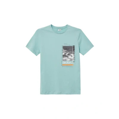 Afbeelding van s.Oliver MIT Front Tshirt print voor kinderen, Maat: 158/164, Ozeangrün