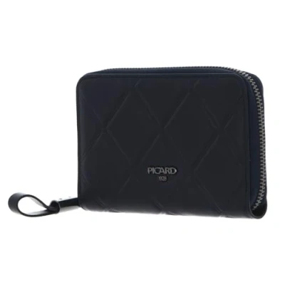 Afbeelding van PICARD Leren Portemonnee Voila 1 Zip Around Wallet Ozean Donkerblauw
