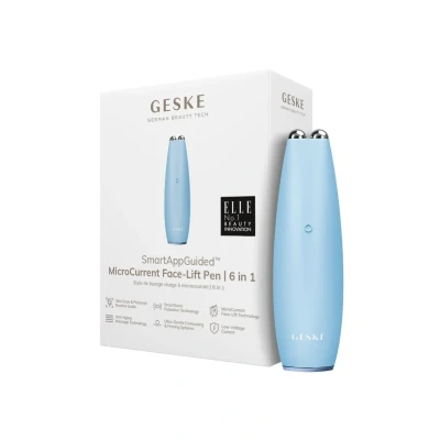 Afbeelding van GESKE SmartAppGuided™ MicroCurrent Face Lift Pen 6 in 1 Tools voor huidverzorging Anti aging apparaat Facelift Jonge huid zonder rimpels Gezichtsapparaat