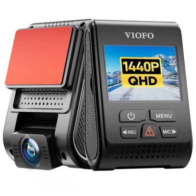 Afbeelding van VIOFO A119 V3 1440P 60 fps dashcam met GPS, verbeterd supernachtzicht HDR en Starvis sensor, 140 groothoek, 2,0 inch LCD scherm, slimme parkeermodus 24 uur
