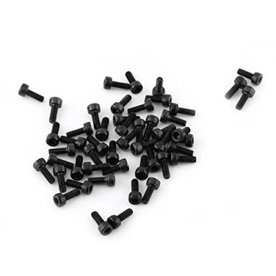 Afbeelding van Walfront M3 Black Hex sokkeldop kop schroeven set 12,9 graden legering koolstofstaal DIN912 4 50 mm, volledige schroefdraad, platte afwerking (M3 x 8 mm (volledige schroefdraad) stuks)