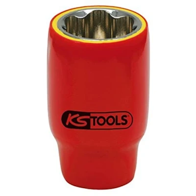 Afbeelding van KS Tools, Dopsleutel + dopmoer, 1/2&quot; stopcontact met beschermende isolatie (12 mm)