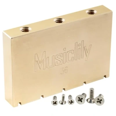 Afbeelding van Musiclily Ultra 36mm Messing Tremolo Blok voor Elektrische Gitaar Gotoh GE1996T Floyd Rose Brug