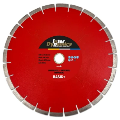 Afbeelding van Interdynamics basic+ diamantdoorslijpschijf 230x22,23x2,7mm universeel