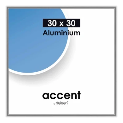 Afbeelding van Nielsen Design Fotolijst 54123 Accent Glanzend Zilver 30x30 cm
