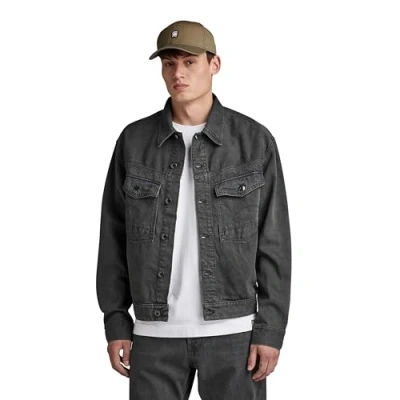 Afbeelding van G Star Dakota Jacket Spijkerjas, Heren, Maat: Large, Faded black ink
