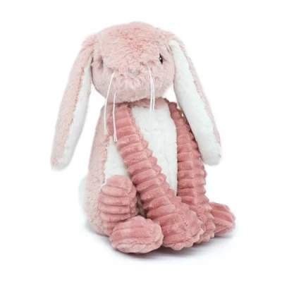 Afbeelding van Les Déglingos Knuffel Konijn Roze Ptipoptos