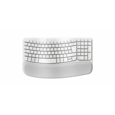 Afbeelding van Logitech Wave Keys toetsenbord RF draadloos + Bluetooth QWERTY Deens, Fins, Noors, Zweeds Wit